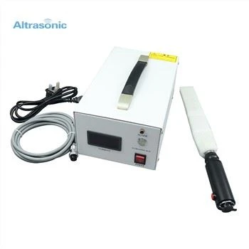 Meaisín Gearradh Bia Ultrasonach 500w 28khz Ardchaighdeáin Le haghaidh Gearradh Bia Ultrasonach Le Gearrthóir Bia Blade Tíotáiniam 305mm